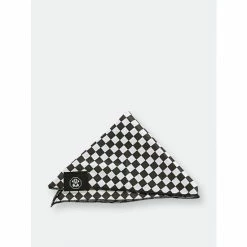 Fresh Pawz Checkerboard | Cooling Bandanna Apparel Black