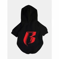 Ruff Ryders X Fresh Pawz - Logo Hoodie | Dog Clothing Apparel Black