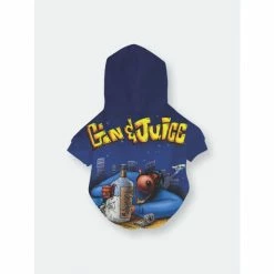 Death Row X Fresh Pawz- Gin & Juice Hoodie | Dog Clothing Apparel Red