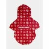 Fresh Pawz Monogram Hype Hoodie | Dog Clothing Apparel Red -Fresh Pawz Shop unnamed file 245