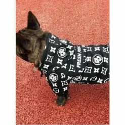 Fresh Pawz Monogram Hype Hoodie | Dog Clothing Apparel Red -Fresh Pawz Shop unnamed file 247