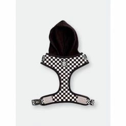 Fresh Pawz Checkerboard | Hoodie Harness Accessories White
