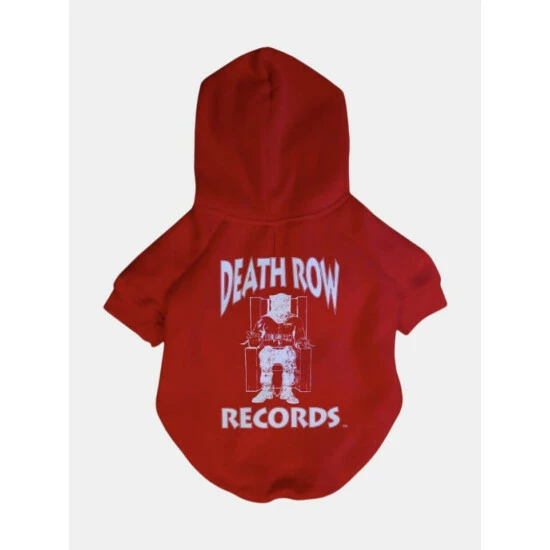 Death Row X Fresh Pawz - Classic Logo Hoodie | Dog Clothing Apparel Red 3 Death Row X Fresh Pawz - Classic Logo Hoodie | Dog Clothing Apparel Red
