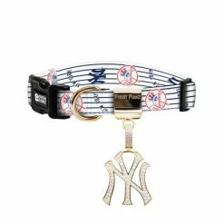 New York Yankees X Fresh Pawz- Dog Tag Accessories Gold