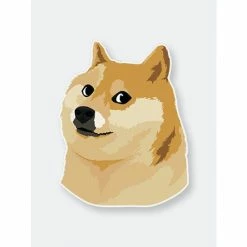 Fresh Pawz Doge Meme | Sticker Toys Brown