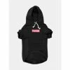 Fresh Pawz Pupreme Box Logo Hoodie | Dog Clothing Apparel Black