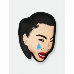 Fresh Pawz Famous Crying Face | Dog Toy Toys Black