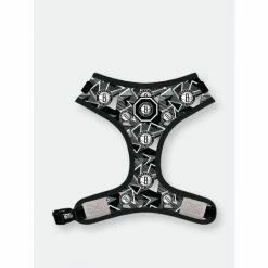 Brooklyn Nets X Fresh Pawz | Adjustable Mesh Harness Accessories Black