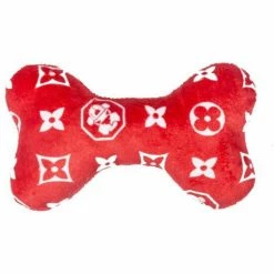 Fresh Pawz Monogram Hype Bone | Dog Toy Toys Red