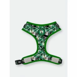 Boston Celtics X Fresh Pawz - Hardwood | Adjustable Mesh Harness Accessories Green