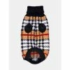 Fresh Pawz Furberry Checkered Sweater | Dog Clothing Apparel Black