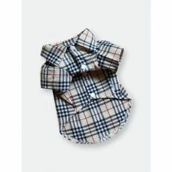 Fresh Pawz Furberry Checkered Button Up | Dog Clothing Apparel Black -Fresh Pawz Shop unnamed file 424