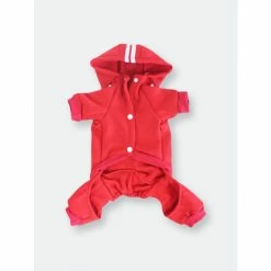 Fresh Pawz Adidog Logo Jumpsuit | Dog Clothing Apparel Red -Fresh Pawz Shop unnamed file 428