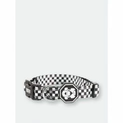 Fresh Pawz Checkerboard | Collar Accessories White