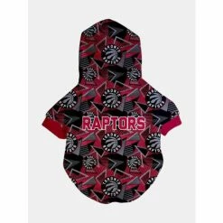 Toronto Raptors X Fresh Pawz - Hardwood Hoodie | Dog ClothingX Apparel Red