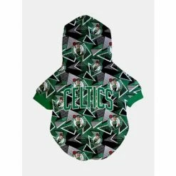 Boston Celtics X Fresh Pawz - Hardwood Hoodie | Dog Clothing Apparel Green
