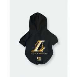 Alternative view of Los Angeles Lakers X Fresh Pawz - Championship Hoodie | Dog ClothingX Apparel Black