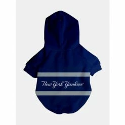 New York Yankees X Fresh Pawz - Signature Hoodie | Dog Clothing Apparel Navy
