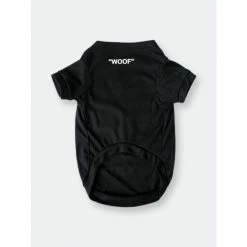 Fresh Pawz Woof T-shirt | Dog Clothing Apparel Black -Fresh Pawz Shop unnamed file 588