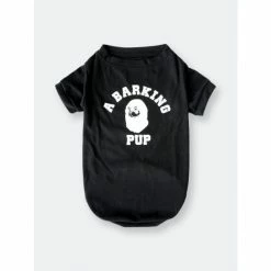 Fresh Pawz Barking Pup T-shirt | Dog Clothing Apparel Black