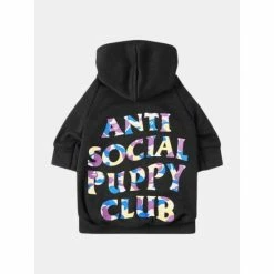 Fresh Pawz Aspc Camo Hoodie | Dog Clothing Apparel Black