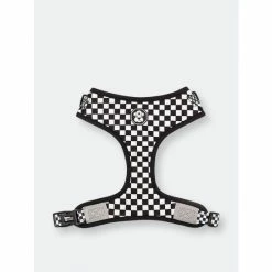 Fresh Pawz Checkerboard | Adjustable Mesh Harness Accessories White