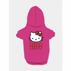 Hello Kitty X Fresh Pawz - Classic Logo Hoodie | Dog Clothing Apparel Pink