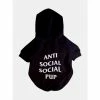 Fresh Pawz Anti Social Social Pup Hoodie | Dog Clothing Apparel Black -Fresh Pawz Shop unnamed file 660