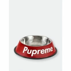 Fresh Pawz Pupreme Stainless Steel Set Of 2 | Dog Bowl Accessories Red