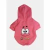 Spongebob X Fresh Pawz - Patrick Face Hoodie | Dog Clothing Apparel Pink -Fresh Pawz Shop unnamed file 668