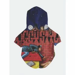 Death Row X Fresh Pawz - Doggystyle Album Hoodie | Dog Clothing Apparel Blue