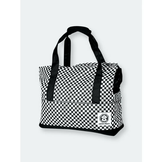 Fresh Pawz Checkerboard | Carrier Bag Accessories White 8 Fresh Pawz Checkerboard | Carrier Bag Accessories White - Image 6